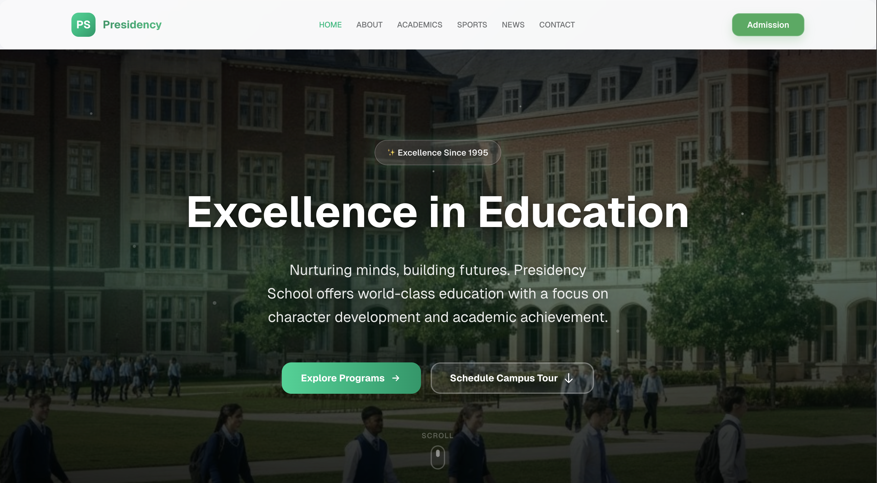 Presidency School - Full-Stack Development Project